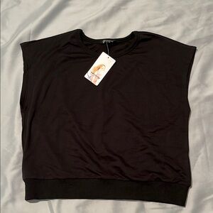 PrettyGarden Sleek Black Women's Muscle Tee Size Medium NWT